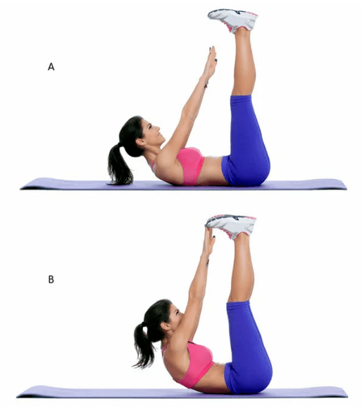 Rotate with raised legs
