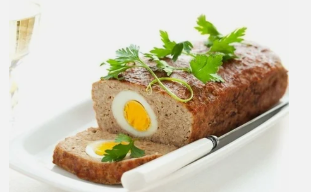 Meatloaf tartlets with bunny with eggs in the diet Ducane